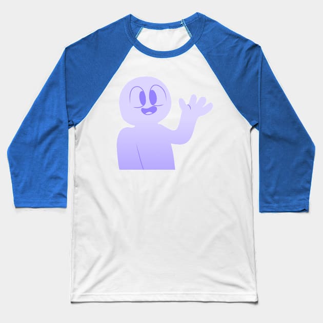 Lavender Guy Baseball T-Shirt by LaserPewPew